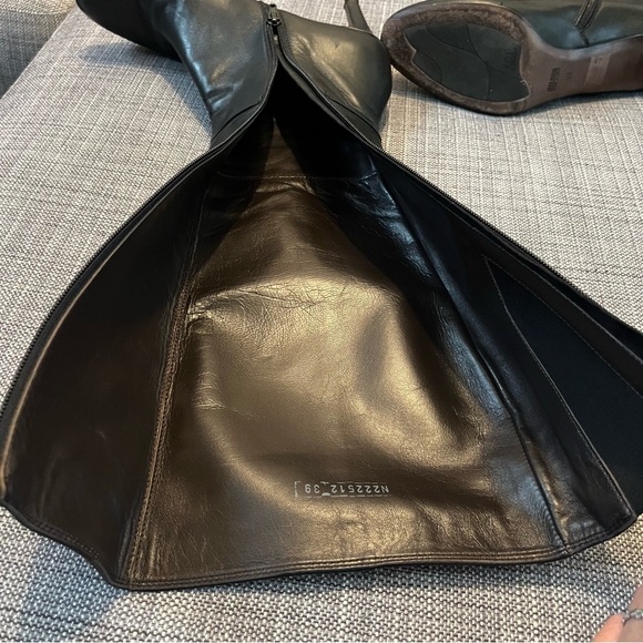 Attilio Giusti Leombruni Black Heeled Boots Size UK 39, US 8 - Picture 10 of 10